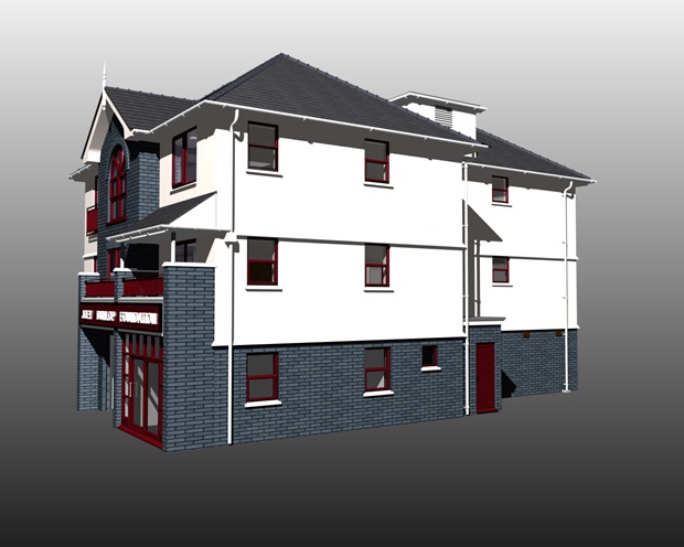 An impression of how the lodge will look